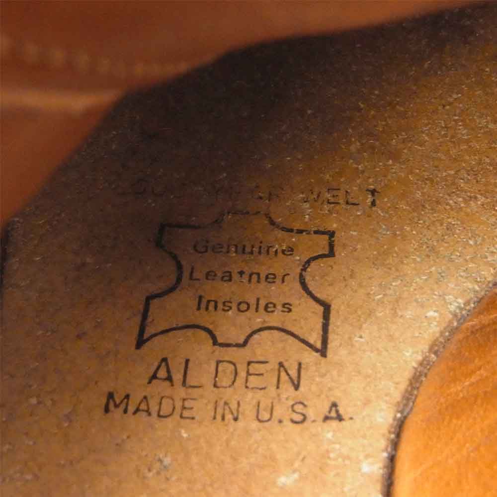 ALDEN オールデン 5432 UNITED ARROWS別注 Vチップ コードバン レザー シューズ モディファイドラスト バーガンディ ブラウン系 6.5D【中古】
