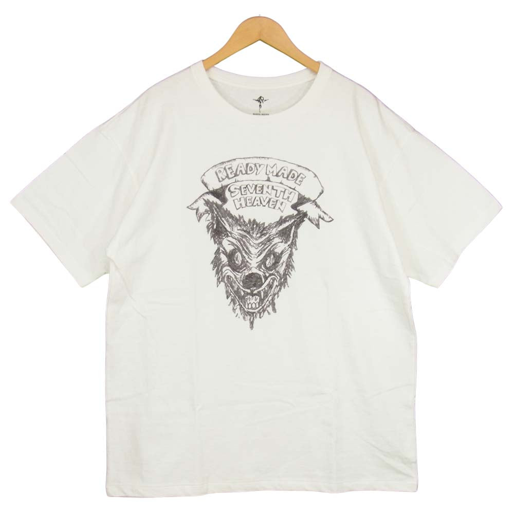 READY MADE レディメイド × SEVENTH HEAVEN TEE セブンス ヘブン WHITE ホワイト系 XXL【中古】