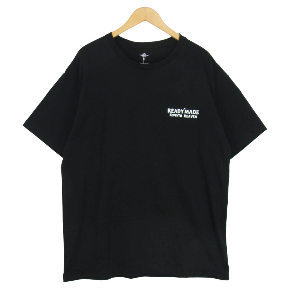 READY MADE レディメイド × SEVENTH HEAVEN TEE セブンス ヘブン BLACK ブラック系 XXL【中古】