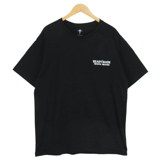 READY MADE レディメイド × SEVENTH HEAVEN TEE セブンス ヘブン BLACK ブラック系 XXL【中古】