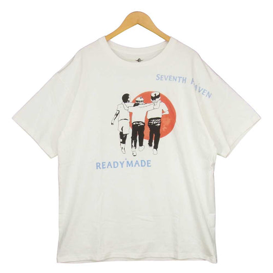 READY MADE レディメイド × SEVENTH HEAVEN TEE セブンス ヘブン WHITE ホワイト系 XXL【中古】
