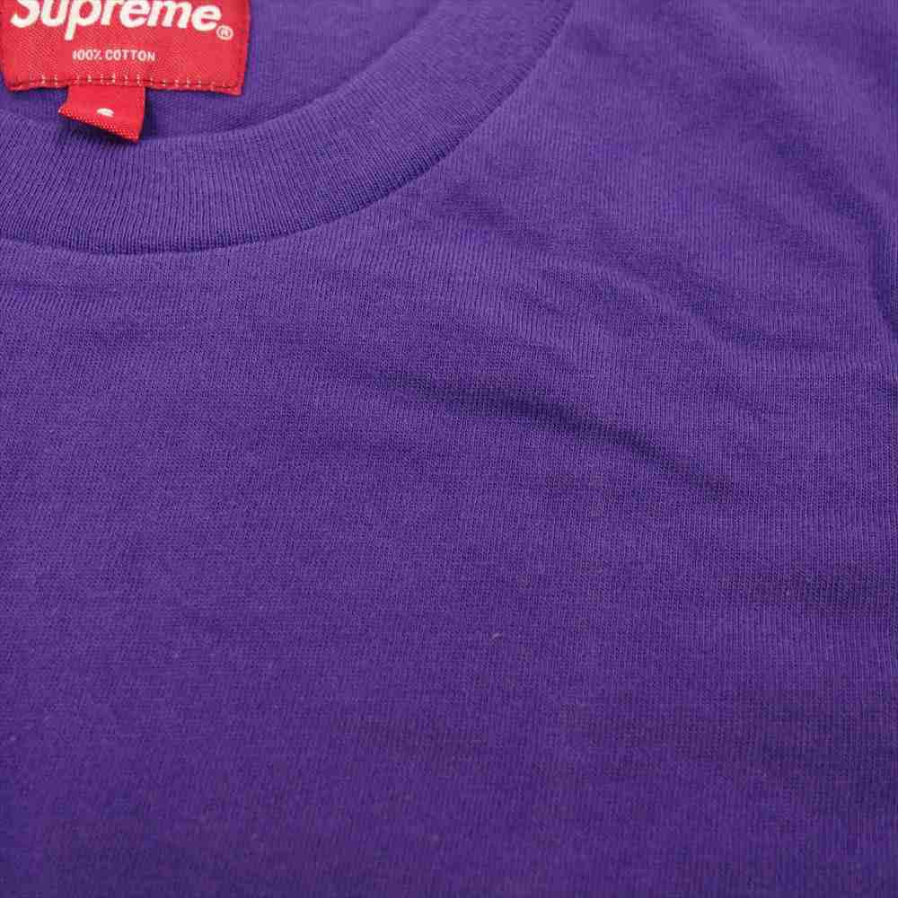 Supreme シュプリーム 20SS intarsia script s/s top インターシア スクリプト ロゴ パープル系 S【新古品】【未使用】【中古】