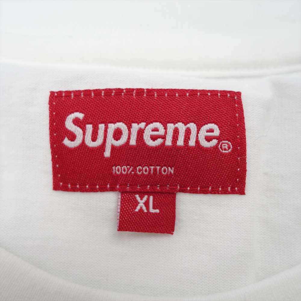 Supreme シュプリーム 20SS meta logo l/s top メタ ロゴ ロングスリーブ Tシャツ ホワイト系 XL【新古品】【未使用】【中古】