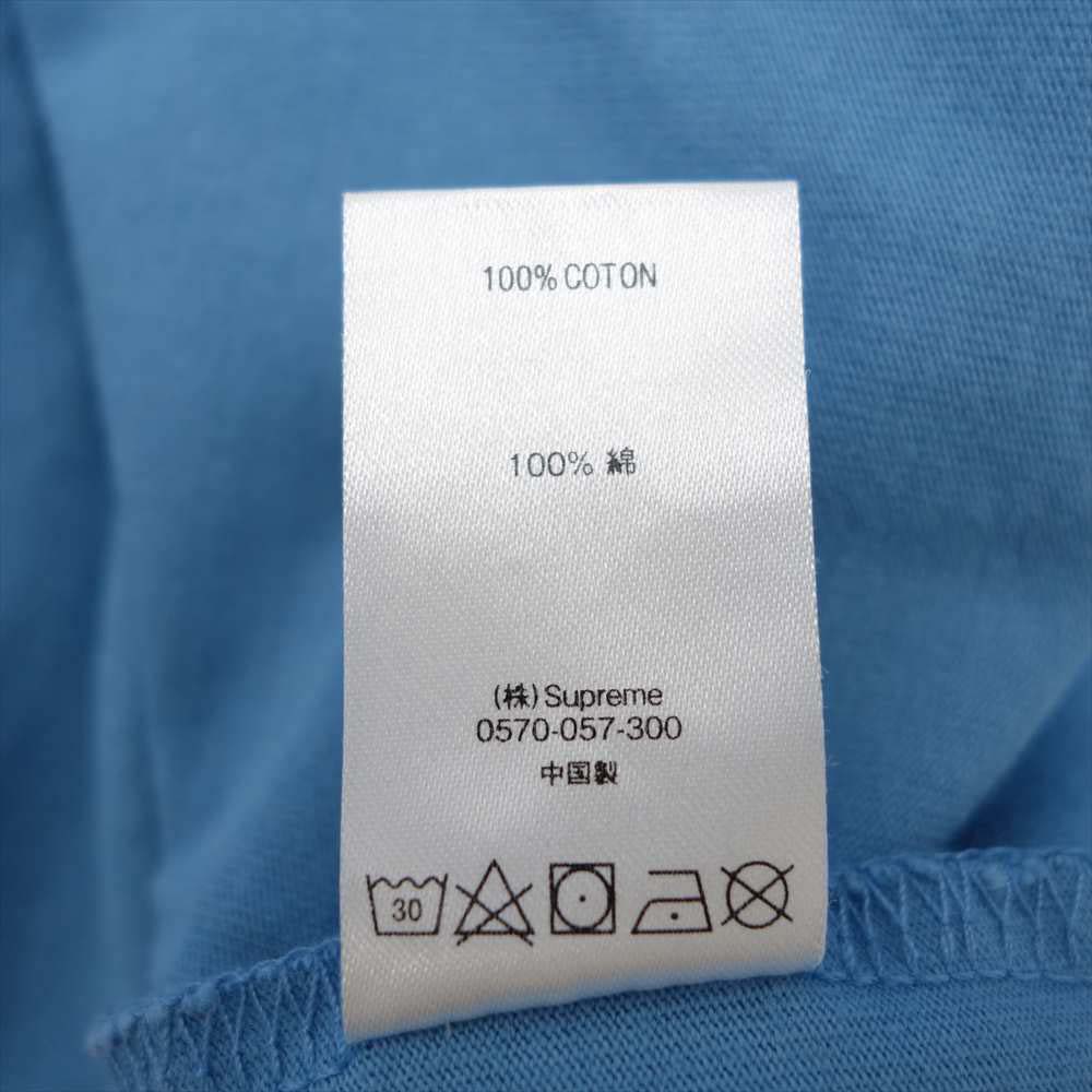 Supreme シュプリーム 20AW Woven Label L/S Top ウーブン ラベル ロングスリーブ Tシャツ ブルー系 XL【新古品】【未使用】【中古】