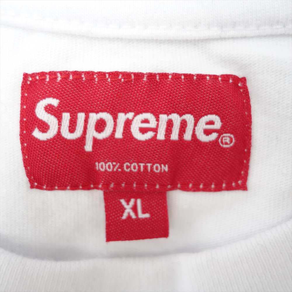 Supreme シュプリーム 20SS studded l/s top スタッズ ロゴ ロングスリーブ Tシャツ ホワイト系  XL【新古品】【未使用】【中古】