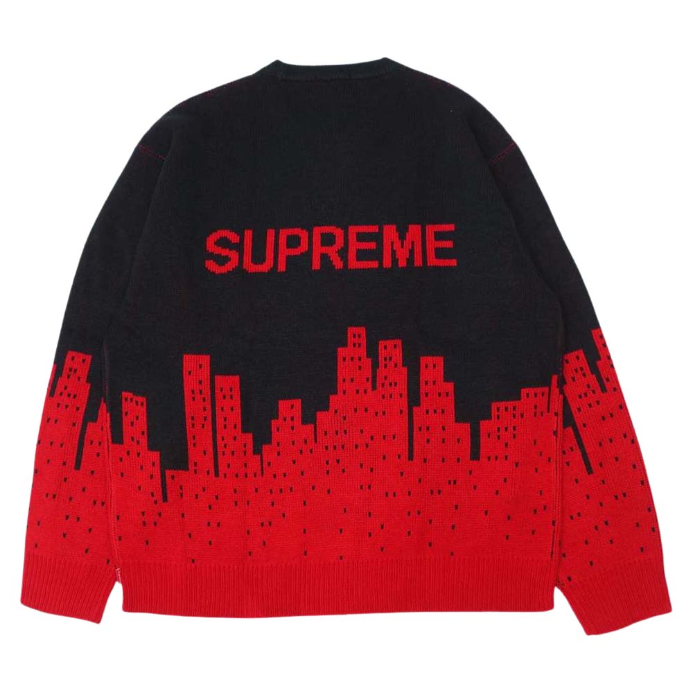 Supreme シュプリーム 20SS new york sweater ニューヨーク セーター ブラック系 レッド系 XL【新古品】【未使用】【中古】