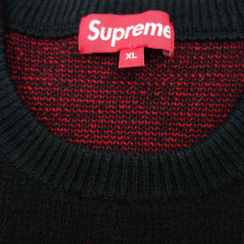 Supreme シュプリーム 20SS new york sweater ニューヨーク セーター ブラック系 レッド系 XL【新古品】【未使用】【中古】