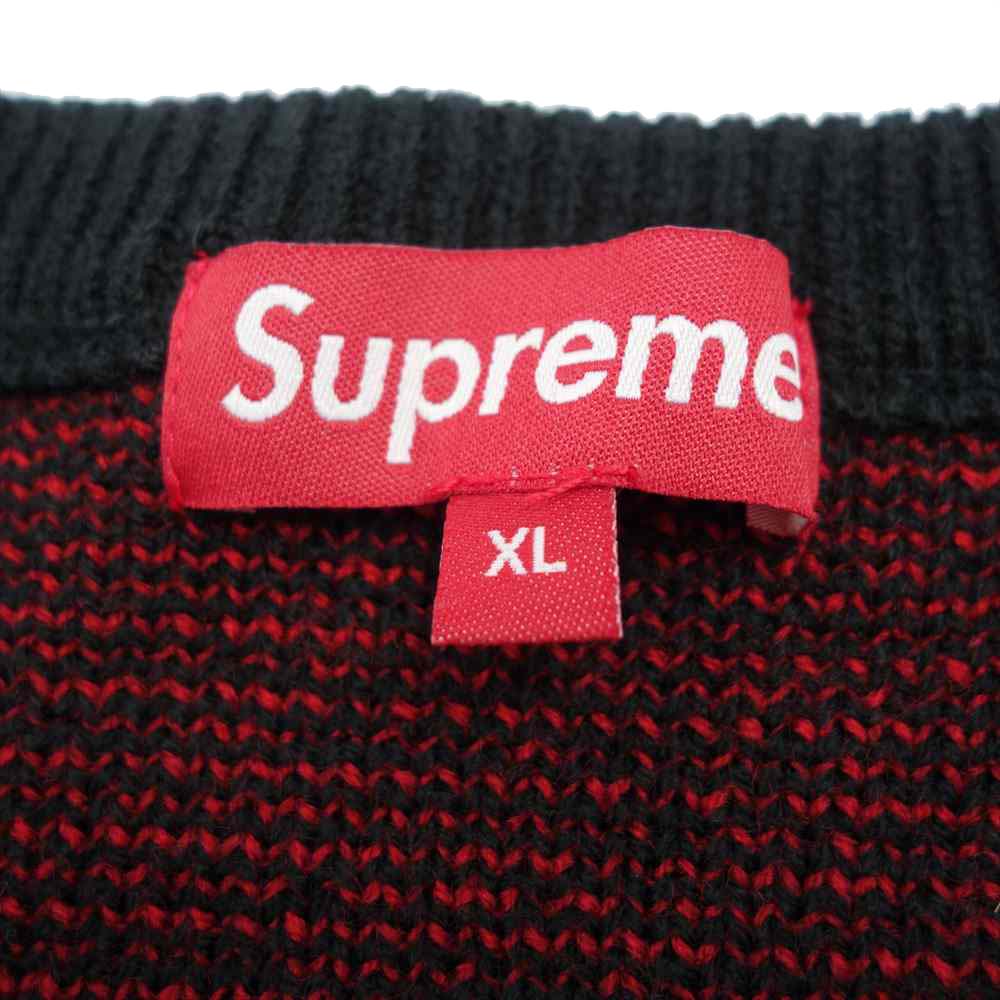 Supreme シュプリーム 20SS new york sweater ニューヨーク セーター ブラック系 レッド系 XL【新古品】【未使用】【中古】