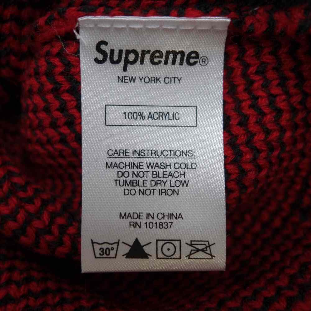 Supreme シュプリーム 20SS new york sweater ニューヨーク セーター ブラック系 レッド系 XL【新古品】【未使用】【中古】