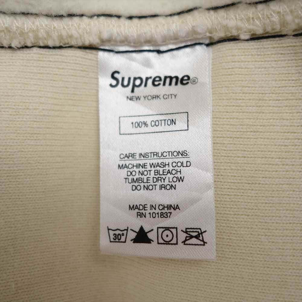 Supreme シュプリーム 20AW Big Stitch Hooded Sweatshirt ビッグステッチ プルオーバー スウェット ホワイト系 XL【新古品】【未使用】【中古】