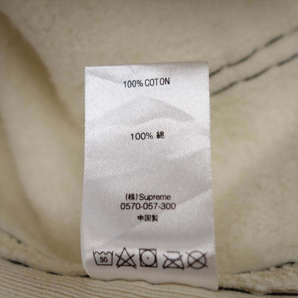Supreme シュプリーム 20AW Big Stitch Hooded Sweatshirt ビッグステッチ プルオーバー スウェット ホワイト系 XL【新古品】【未使用】【中古】
