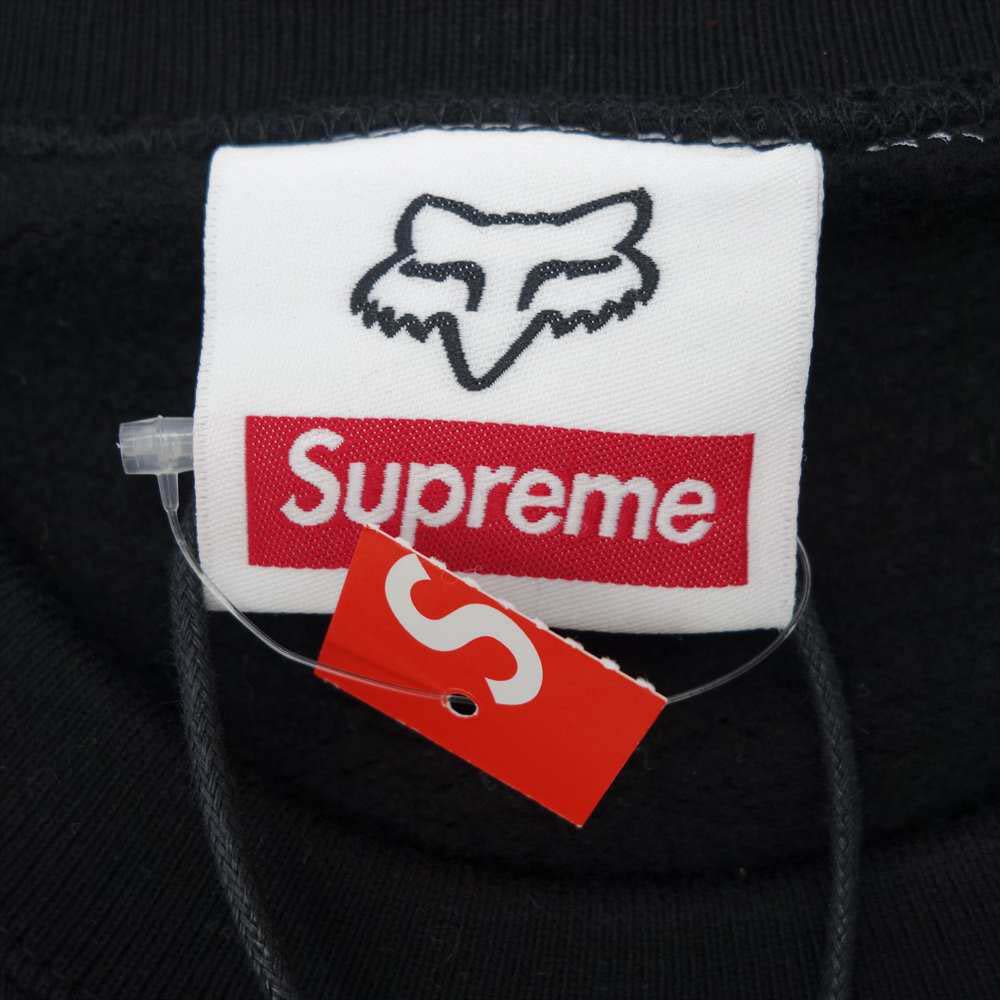 Supreme シュプリーム 19AW Honda Fox Racing Crewneck ホンダ フォックス レーシング クルーネック ブラック系 XL【新古品】【未使用】【中古】