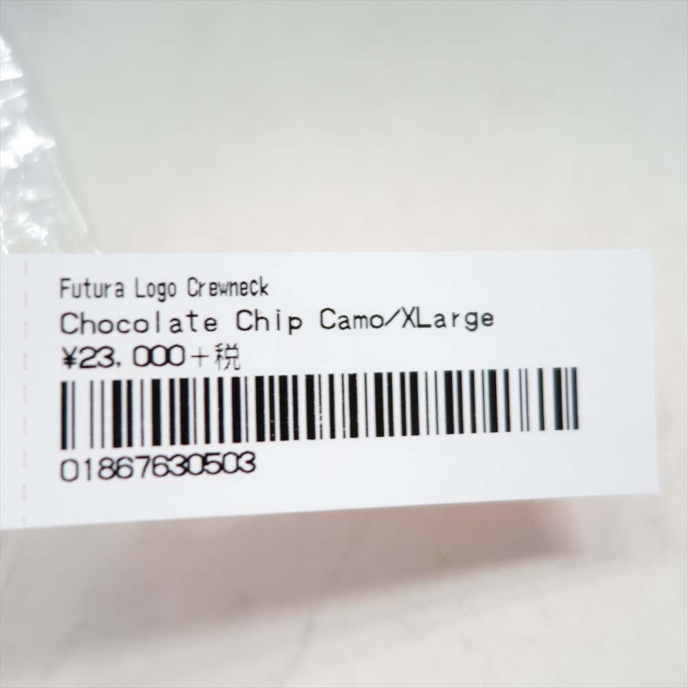 Supreme シュプリーム 20AW Futura Logo Crewneck Chocolate Chip Camo フューチュラ ロゴ クルーネック XL【新古品】【未使用】【中古】
