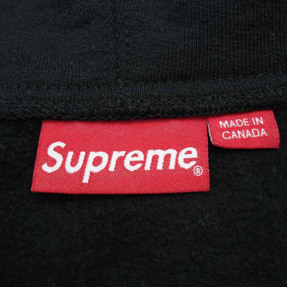 Supreme シュプリーム 19AW Text Stripe Zip Up Hooded Sweatshirt ブラック系 XL【新古品】【未使用】【中古】