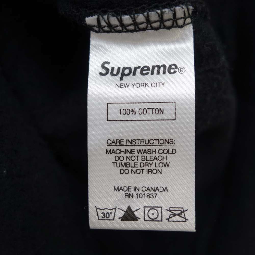 Supreme シュプリーム 19AW Text Stripe Zip Up Hooded Sweatshirt ブラック系 XL【新古品】【未使用】【中古】