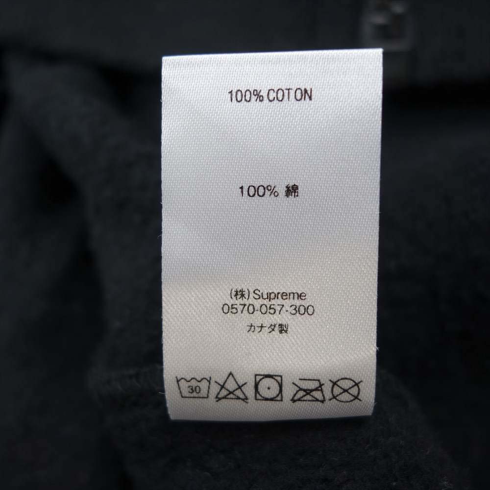 Supreme シュプリーム 19AW Text Stripe Zip Up Hooded Sweatshirt ブラック系 XL【新古品】【未使用】【中古】