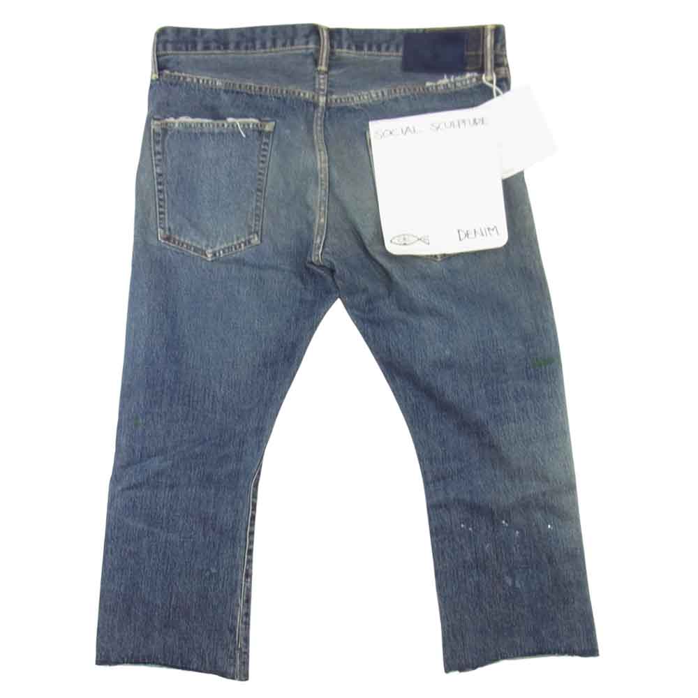 VISVIM ビズビム 20SS 120105005017 SOCIAL SCULPTURE 14 DAMAGED-17 ソーシャル スカルプチャー インディゴブルー系 38【新古品】【未使用】【中古】