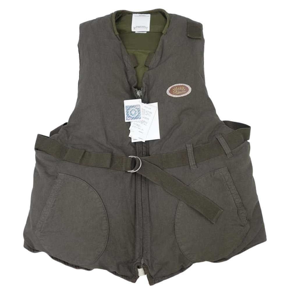 VISVIM ビズビム 20AW 120205013003 HARRIER DOWN VEST ハリアー ダウン ベスト カーキ系 5【新古品】【未使用】【中古】