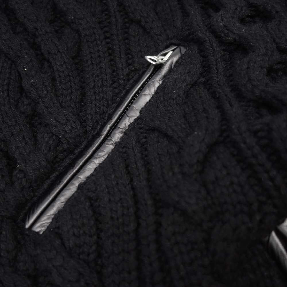 UNDERCOVER アンダーカバー 2021 UCZ9207 × SACAI サカイ 30th Anniversary Leather sleeve down jacket 30周年 レザー スリーブ 中綿 ブラック系 4【新古品】【未使用】【中古】