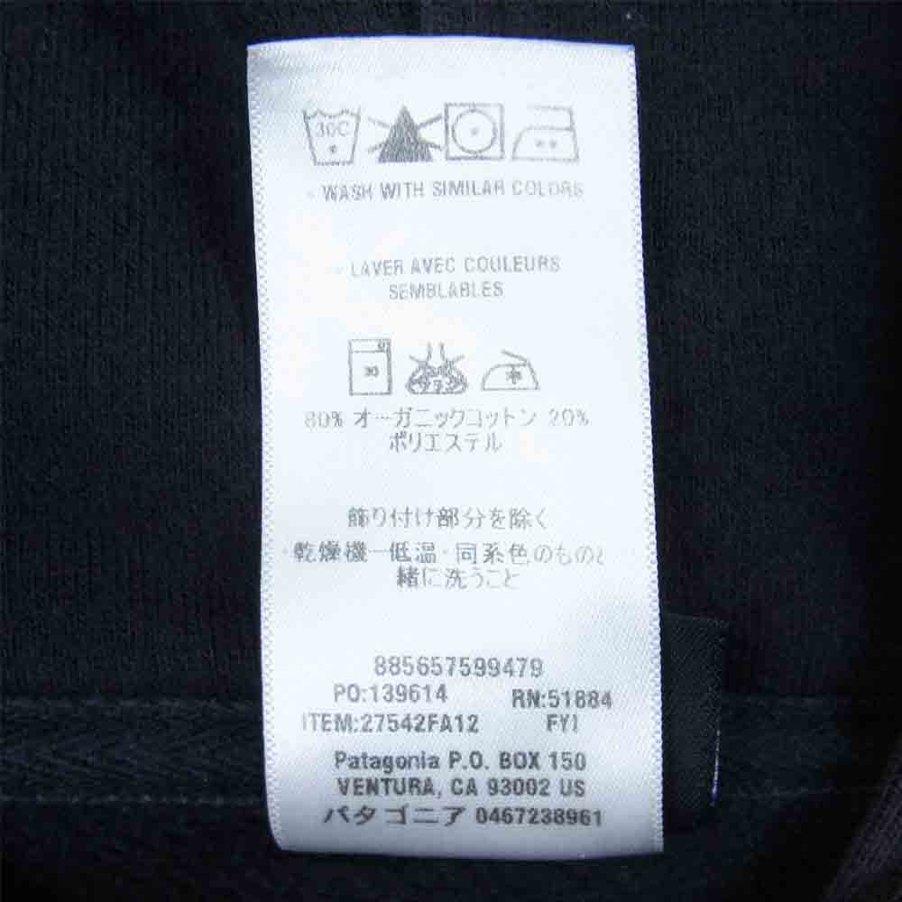 patagonia パタゴニア 12AW 27542 フライングフィッシュ ジップアップ パーカー チャコール系 L【中古】