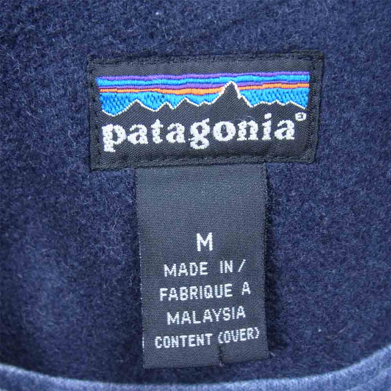 patagonia パタゴニア 02AW 27550 メルトンウール ジップ ジャケット ネイビー系 M【中古】