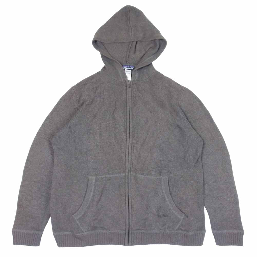 patagonia パタゴニア 07AW 50887 カシミア ニット パーカー ジップアップ チャコール系 L【中古】