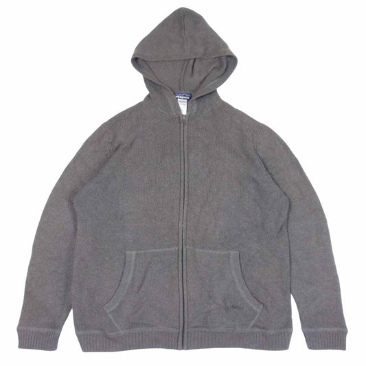 patagonia パタゴニア 07AW 50887 カシミア ニット パーカー ジップアップ チャコール系 L【中古】