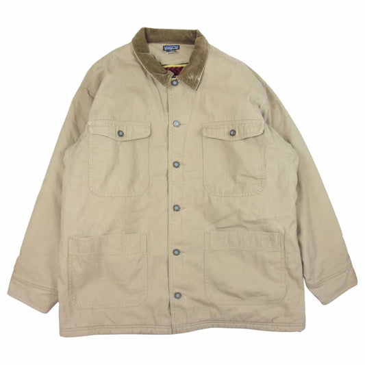 patagonia パタゴニア 04AW 27051 NUEVO RANGE JACKET 裏フリース ヌエボ レンジ コート カバーオール ジャケット ベージュ系 L【中古】