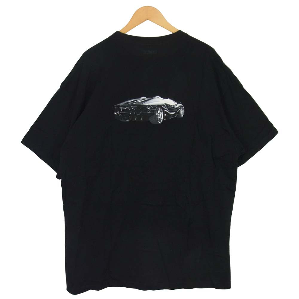 VETEMENTS ヴェトモン 19SS MSS197084 Car Hotline Tee スーパーカー プリント 半袖 Tシャツ ブラック系 XL【新古品】【未使用】【中古】