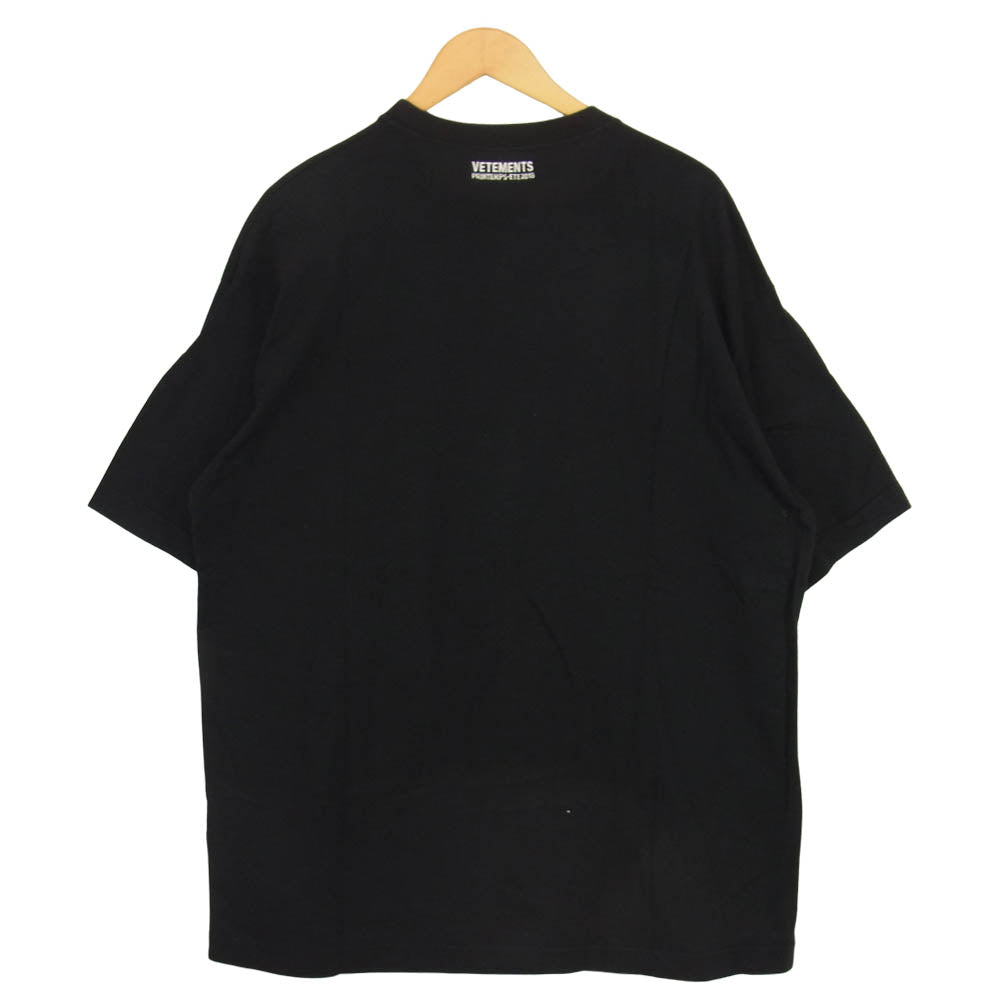VETEMENTS ヴェトモン 18SS Haute Couture Tee オートクチュール Tシャツ ブラック系 M【新古品】【未使用】【中古】