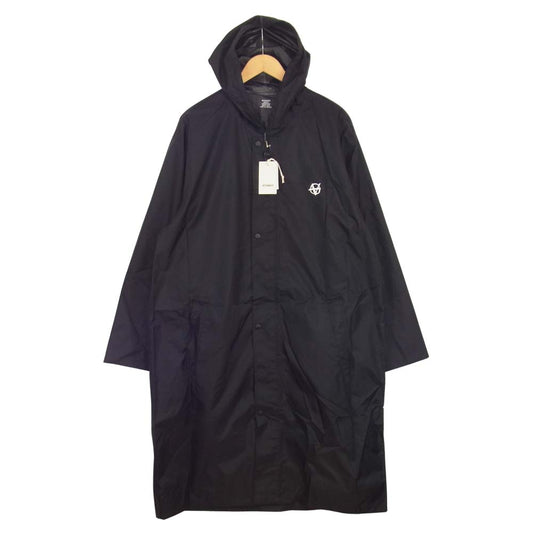 VETEMENTS ヴェトモン 19AW UAH20JA816 Anarchy Raincoat アナーキー ロゴ フーデッド レインコート ブラック系 サイズ表記無【新古品】【未使用】【中古】