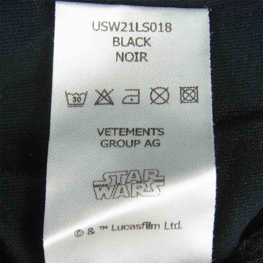 VETEMENTS ヴェトモン 20AW USW21LS018 MOVIE POSTER 1 HOODED LONGSLEEVE カットソー フーディ パーカー ブラック系 XL【新古品】【未使用】【中古】