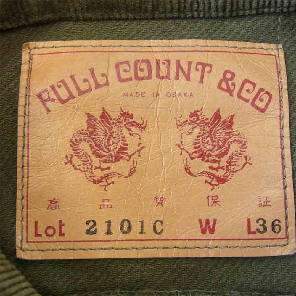 FULLCOUNT フルカウント 2101C コーデュロイ カーキ系 L36【中古】