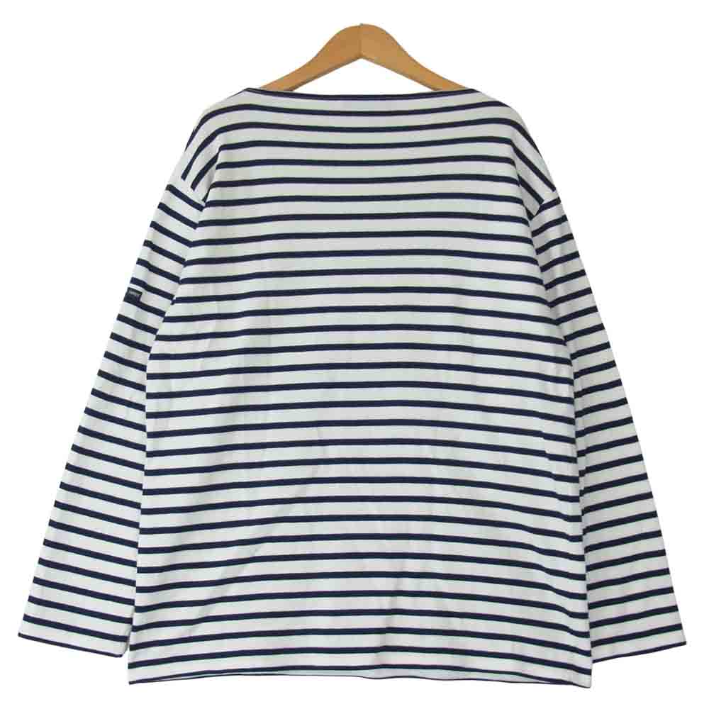 SAINT JAMES セントジェームス バスク ボーダー カットソー ホワイト系 ネイビー系 5【中古】