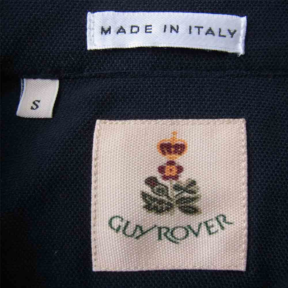 GUY ROVER ギローバー MADE IN ITALY コットン 長袖 ポロシャツ ネイビー系 S【中古】