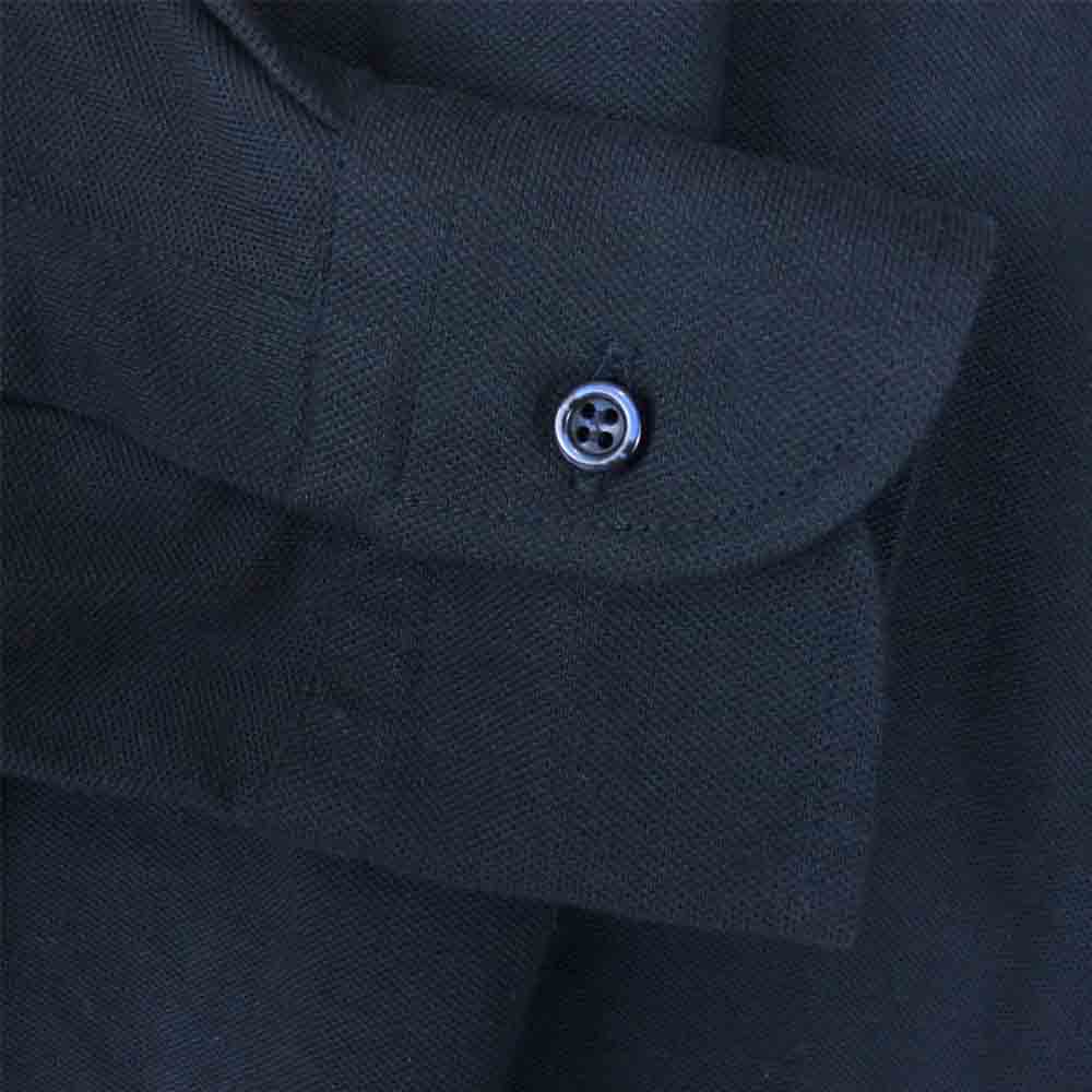 GUY ROVER ギローバー MADE IN ITALY コットン 長袖 ポロシャツ ネイビー系 S【中古】