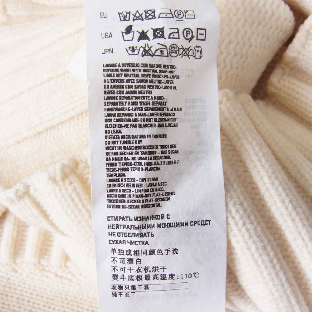 STONE ISLAND ストーンアイランド 5915586A2 ショールカラー ウール ニット ホワイト系 M【中古】