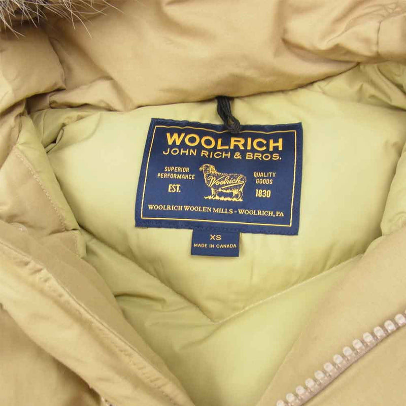 WOOLRICH ウールリッチ 1402001 ARCTIC PARKA アークティックパーカー ダウン ジャケット ベージュ系 XS【中古】