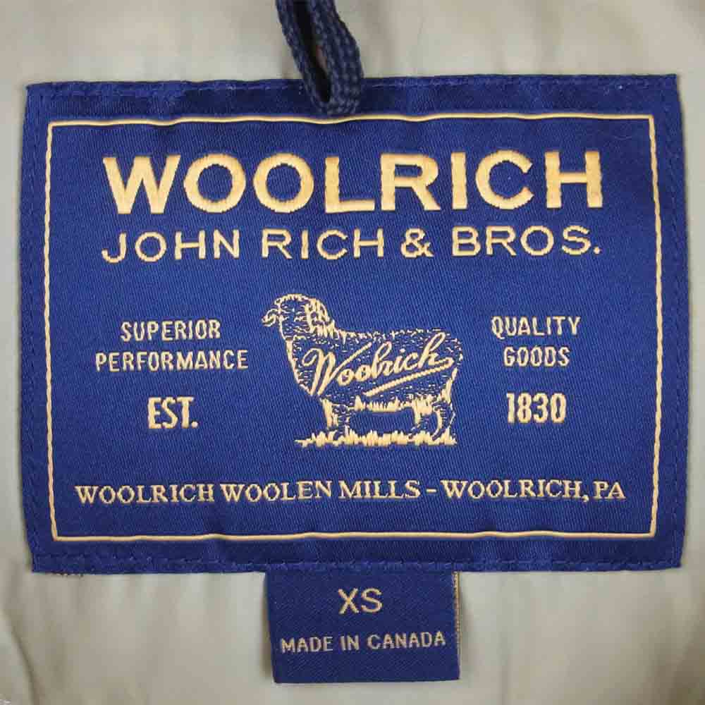 WOOLRICH ウールリッチ 1402001 ARCTIC PARKA アークティックパーカー ダウン ジャケット ベージュ系 XS【中古】