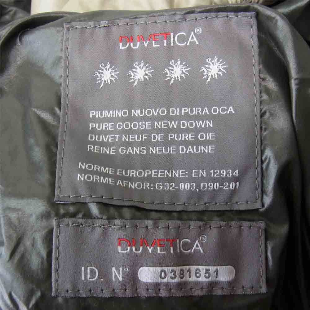 DUVETICA デュベティカ D.910.01-1035R 国内正規品 THIA ティア ダウン ジャケット ベージュ系 42【中古】