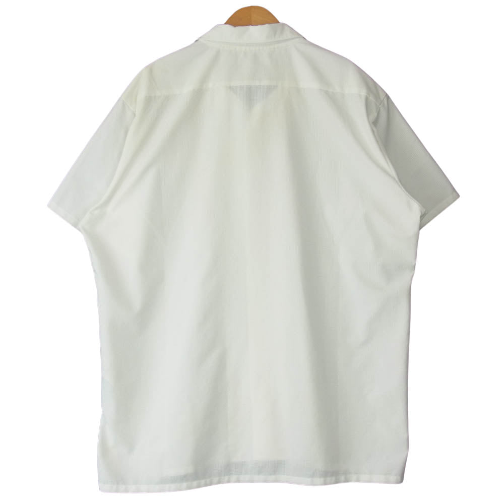 Yohji Yamamoto ヨウジヤマモト Y-3 ワイスリー FS4489 Swim Resort Shirt ロゴプリント スイム リゾート 半袖 オープンカラー シャツ ホワイト系 XL【中古】