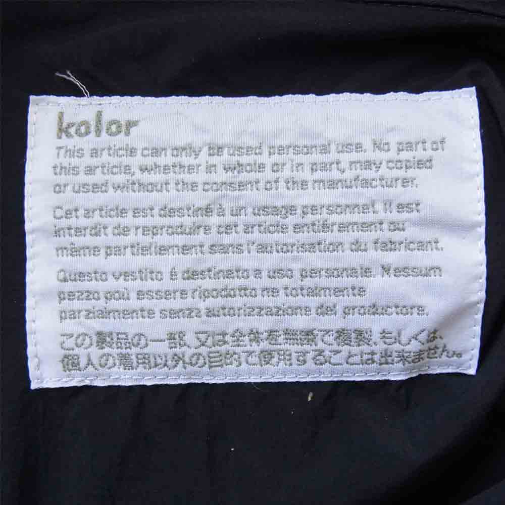 kolor カラー 21SS 21SCM-B02103 model:S/S プルオーバー 半袖 シャツ  ブラック系 3【中古】