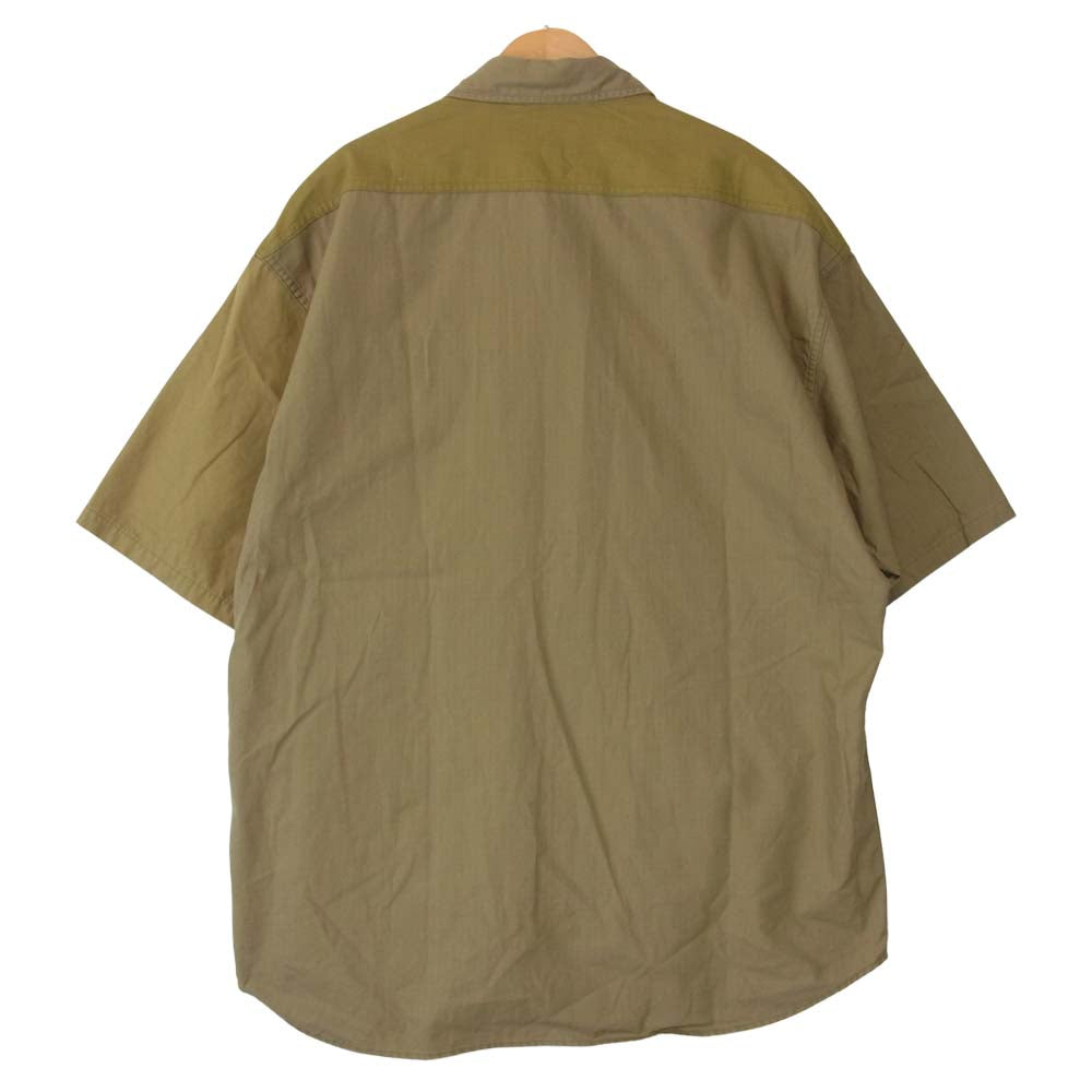 Nigel Cabourn ナイジェルケーボン 8040-00-11004 DESERT ARMY SHIRT デザート アーミー シャツ S/S カーキ系 50【中古】