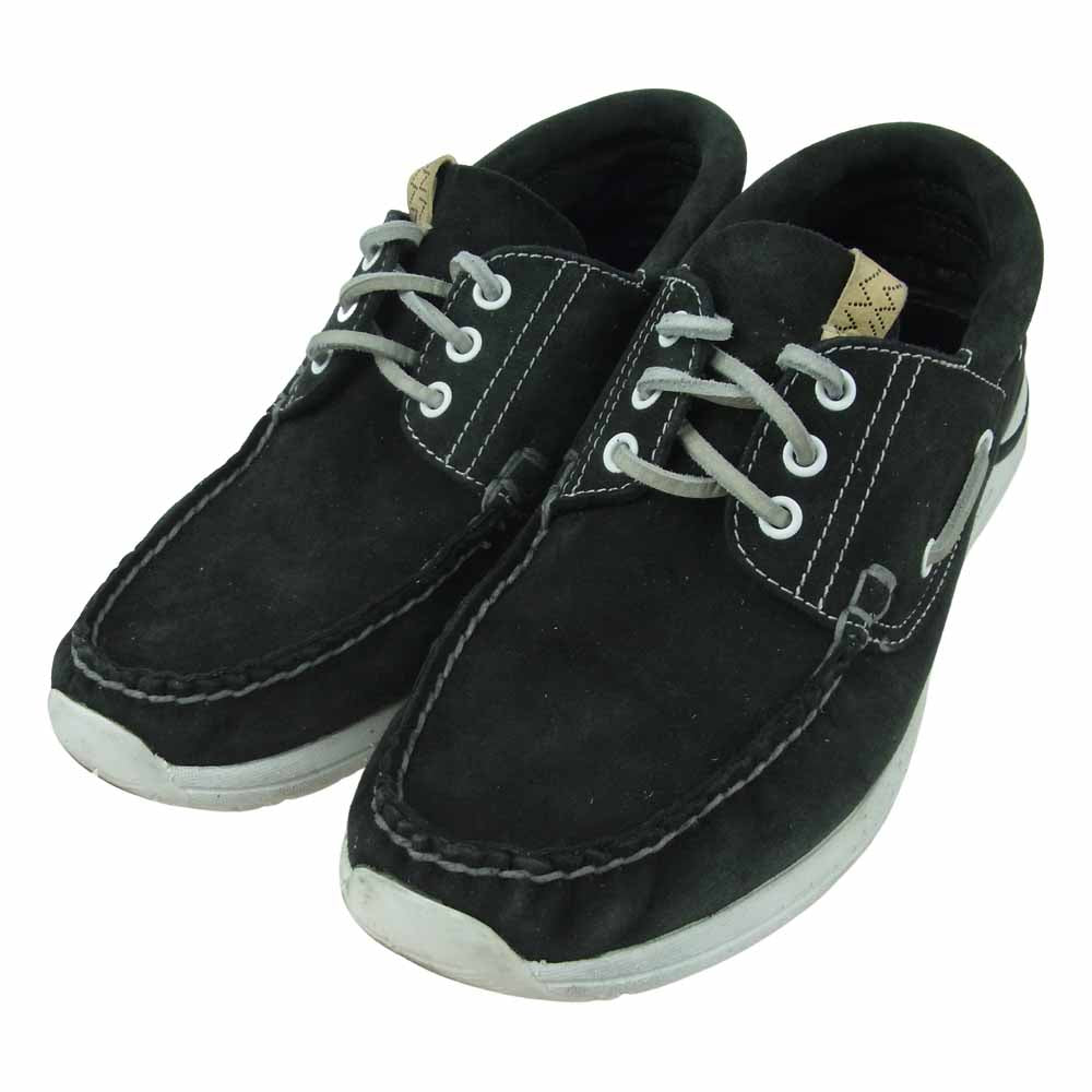 VISVIM ビズビム HOCKNEY FOLK スエード デッキシューズ 中国製 ブラック系 US9.5【中古】
