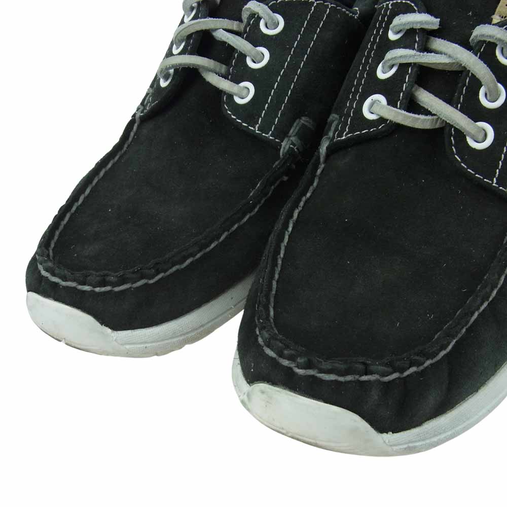 VISVIM ビズビム HOCKNEY FOLK スエード デッキシューズ 中国製 ブラック系 US9.5【中古】