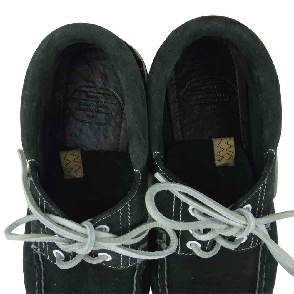VISVIM ビズビム HOCKNEY FOLK スエード デッキシューズ 中国製 ブラック系 US9.5【中古】