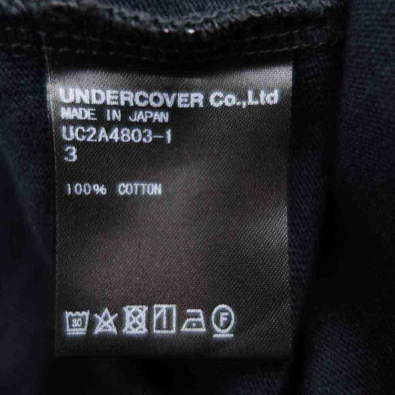 UNDERCOVER アンダーカバー 21AW UC2A4803-1 アーミー BIG T-SHIRT ビッグ Tシャツ ブラック系【中古】