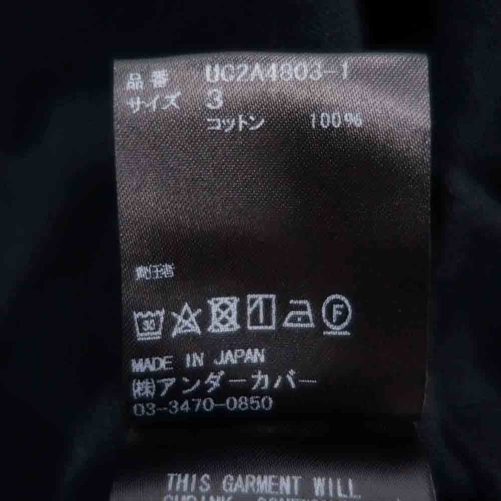 UNDERCOVER アンダーカバー 21AW UC2A4803-1 アーミー BIG T-SHIRT ビッグ Tシャツ ブラック系【中古】