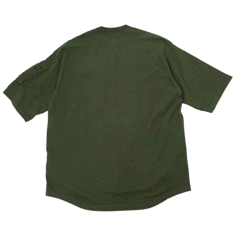 UNDERCOVER アンダーカバー 21AW UC2A4803-1 アーミー BIG T-SHIRT ビッグ Tシャツ オリーブ系【中古】