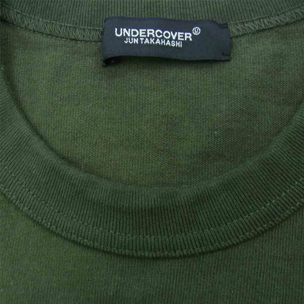UNDERCOVER アンダーカバー 21AW UC2A4803-1 アーミー BIG T-SHIRT ビッグ Tシャツ オリーブ系【中古】